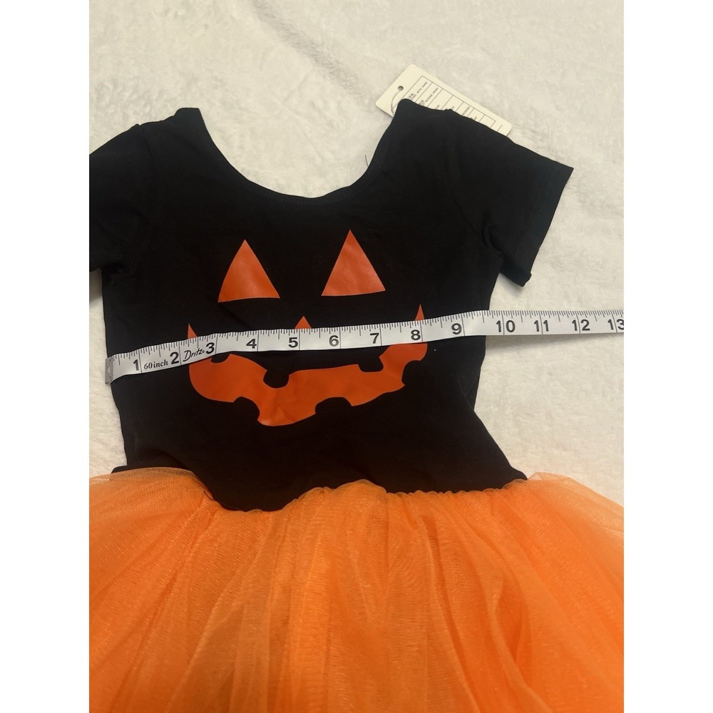 NWT Toddler Girls Leotard Halloween Tutu Costume Outfit Large - Picture 3 of 8